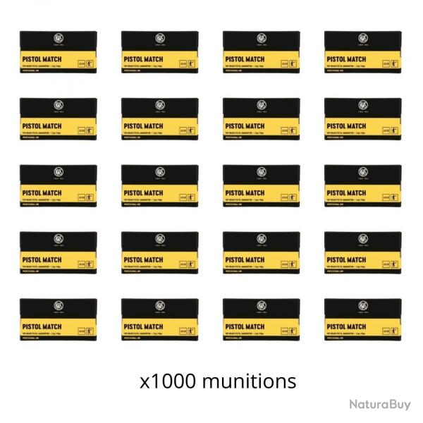 Munitions RWS cal.22lr professional line pistol match par 1000