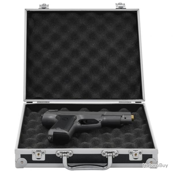 Mallette pour arme  feu Aluminium ABS Noir alsavelo