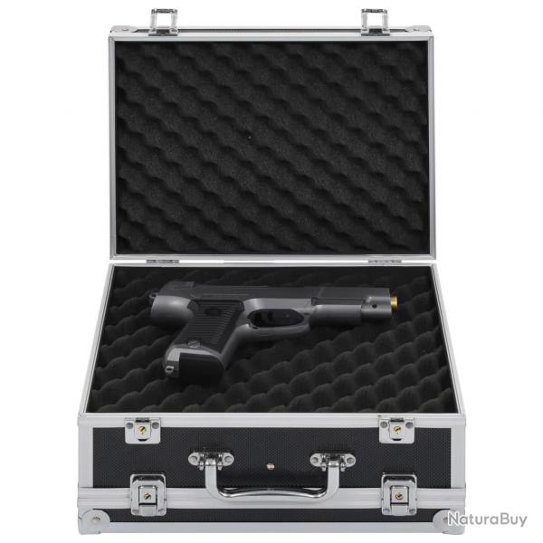 Mallette pour arme  feu Aluminium ABS Noir alsavelo