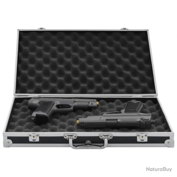 Mallette pour arme  feu Aluminium ABS Noir alsavelo