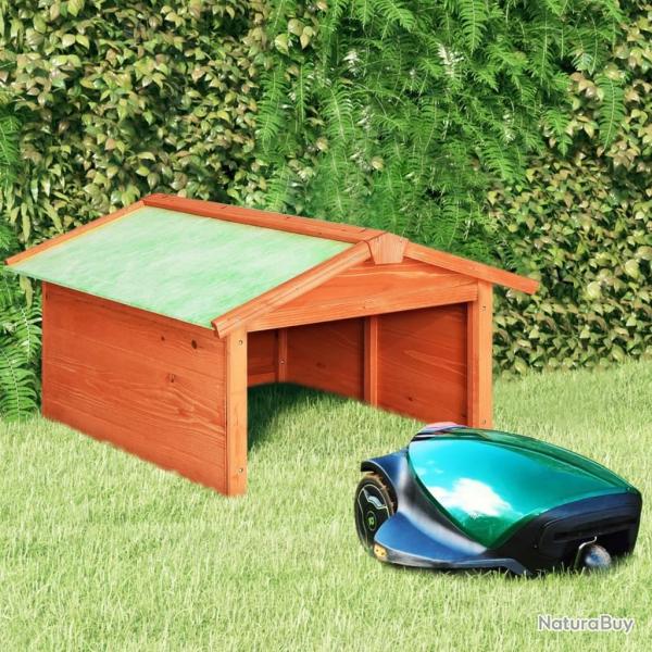 Garage de tondeuse  gazon 72x87x50 cm Bois de sapin solide alsavelo