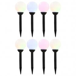 Lampes solaires sphériques LED de jardin 8 pcs 15 cm RVB alsavelo