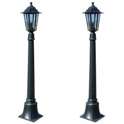 Lampes de jardin 2 pcs 105 cm alsavelo