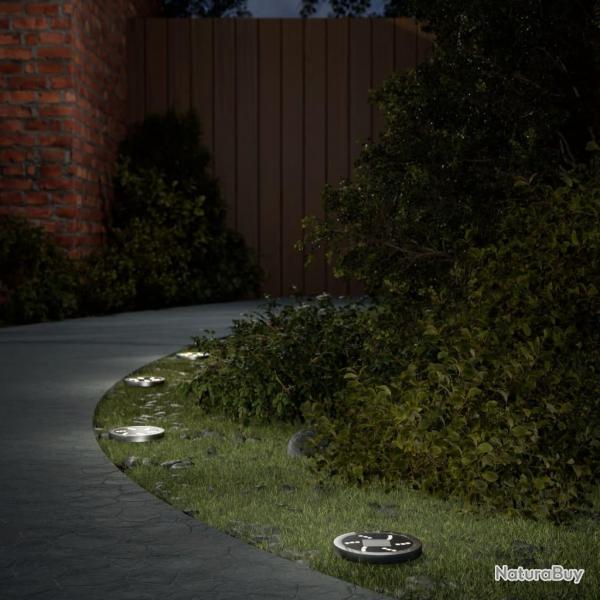 Lampes solaires de sol et piquets de sol extrieur 4 pcs alsavelo