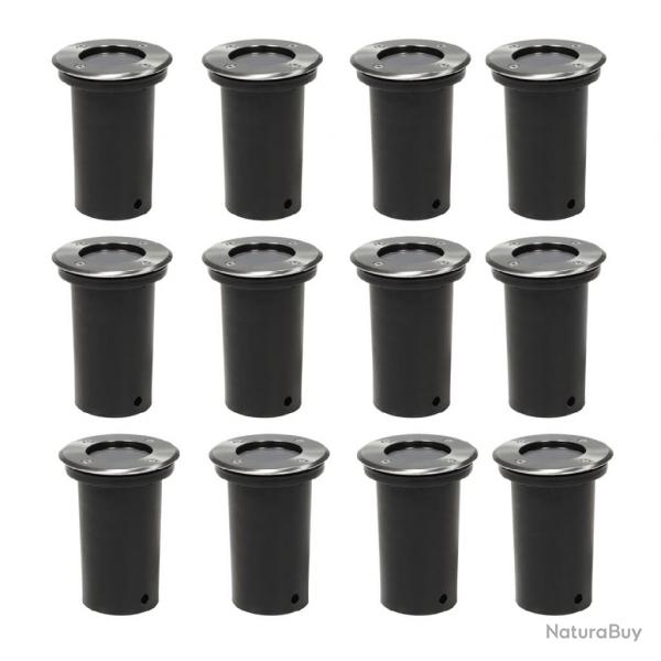 Lampes au sol d'extrieur 12 pcs rond alsavelo