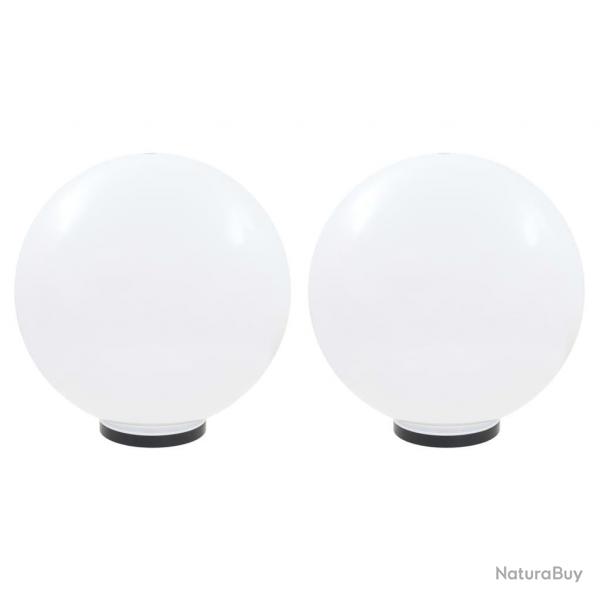 Lampes  LED sous forme de boule 2 pcs Sphrique 50 cm PMMA alsavelo