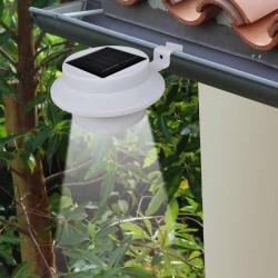 Lampes solaires 6 pcs pour clôture gouttière Blanc alsavelo