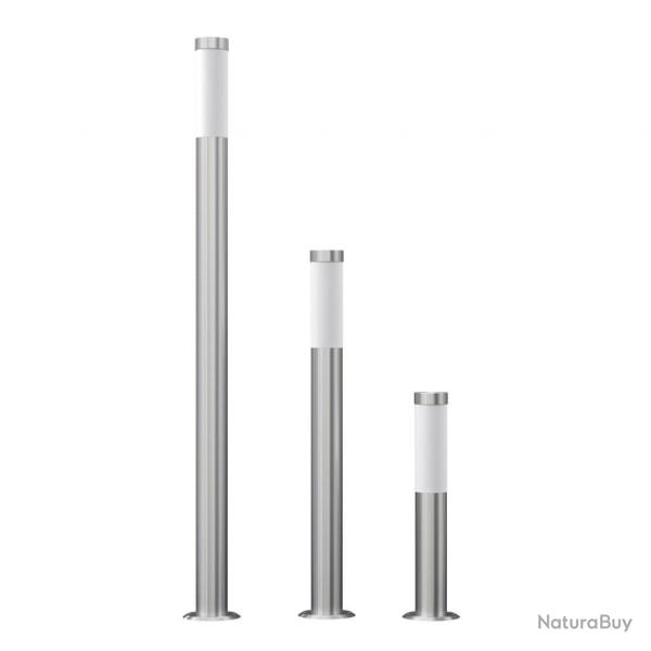 3 lampes de jardin tanches Acier inoxydable alsavelo