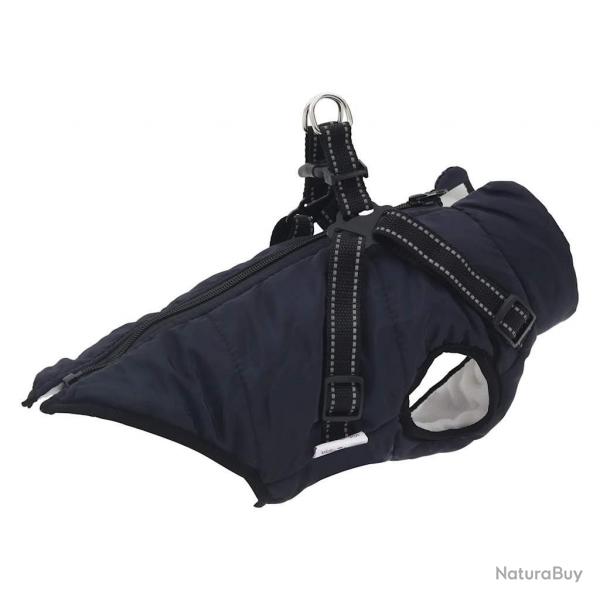 Manteau pour chiens avec harnais impermable rflchissant L alsavelo