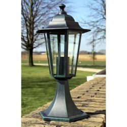 Lampe de jardin Vert foncé/Noir Aluminium alsavelo