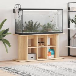 Support d'aquarium chêne sonoma 120x40x60cm bois d'ingénierie alsavelo
