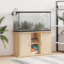 Support d'aquarium chêne sonoma 101x41x58 cm bois d'ingénierie alsavelo