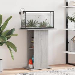 Support d'aquarium sonoma gris 60,5x36x72,5cm bois d'ingénierie alsavelo
