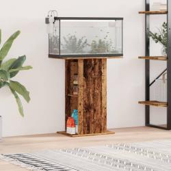 Support d'aquarium vieux bois 36x60,5x72,5 cm bois d'ingénierie alsavelo