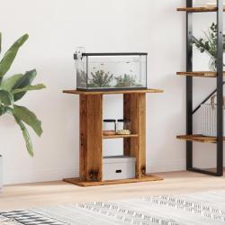 Support d'aquarium vieux bois 60x30x60 cm bois d'ingénierie alsavelo