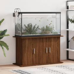 Support d'aquarium chêne marron 101x41x58 cm bois d'ingénierie alsavelo