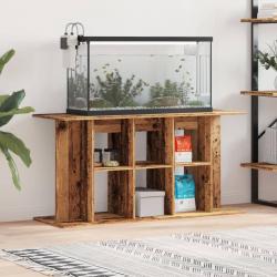Support pour aquarium vieux bois 120x40x60 cm bois d'ingénierie alsavelo