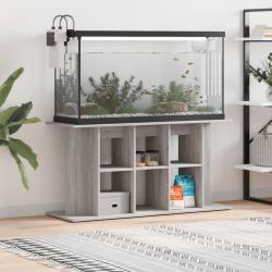 Support pour aquarium sonoma gris 120x40x60cm bois d'ingénierie alsavelo