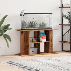 Support pour aquarium vieux bois 100x40x60 cm bois d'ingénierie alsavelo