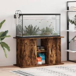 Support pour aquarium chêne fumé 101x41x58 cm bois d'ingénierie alsavelo