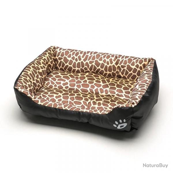 coussin matelas pour animaux de compagnie coussin moyen leopard print 2XL