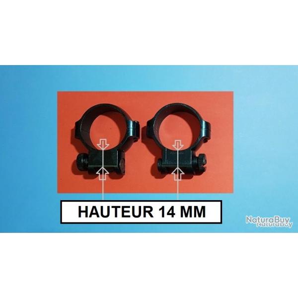 colliers acier pour carabine RUGER M77 / RUGER MINI 14 / RUGER M96 / RUGER N1