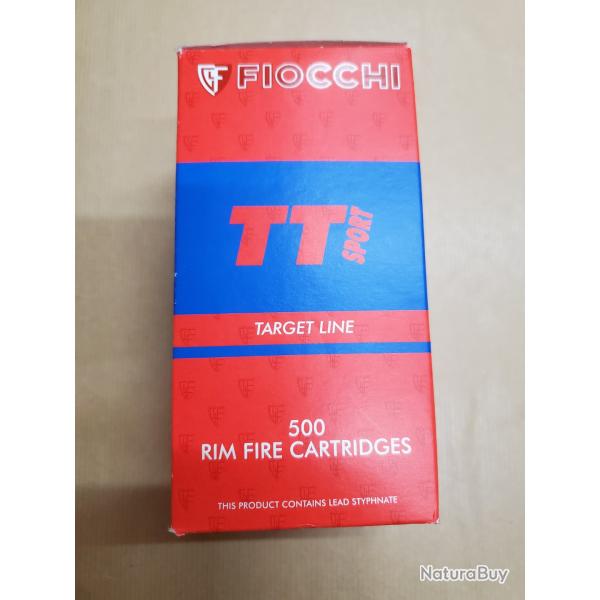 500 munitions FIOCCHI TT sport  22lr