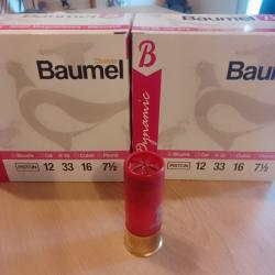 50 cartouches baumel dynamic bourre piston 33 gr plombs 7,5