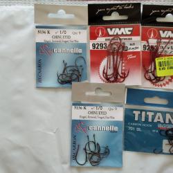 vends 1 lot hamecons