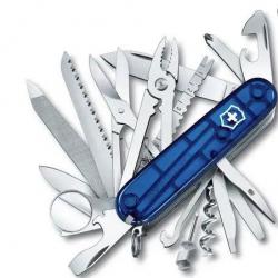 Victorinox 1.6795.T2 Swiss Champ, 91 Mm, Bleu Transparent