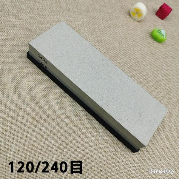 Pierre a Eau a Aiguiser les Couteaux Double Face, Modele: 120/240