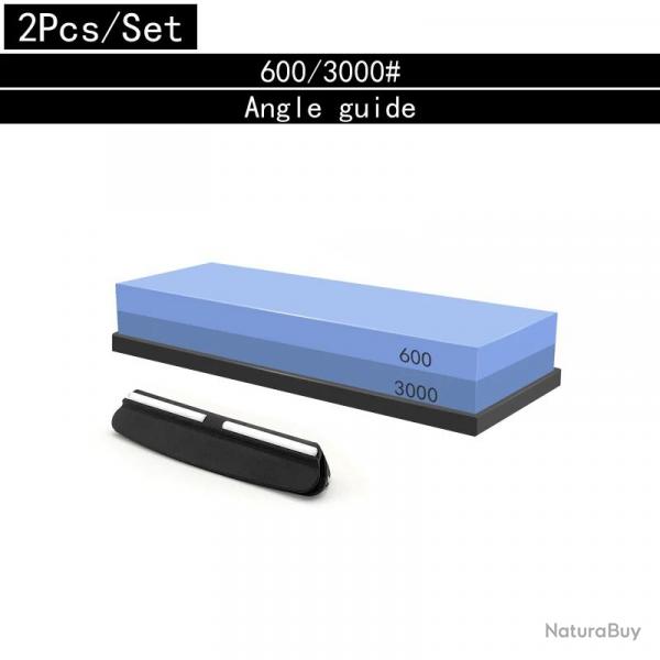 Pierre a Eau pour Aiguiser les Couteaux Double Face, Modele: 600/3000