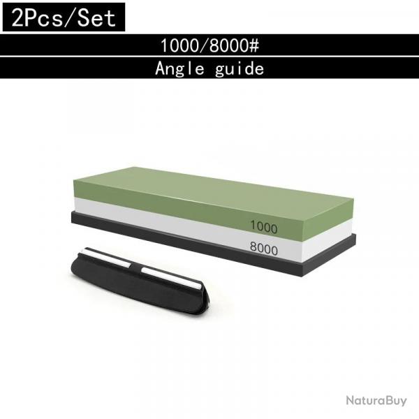 Pierre a Eau pour Aiguiser les Couteaux Double Face, Modele: 1000/8000