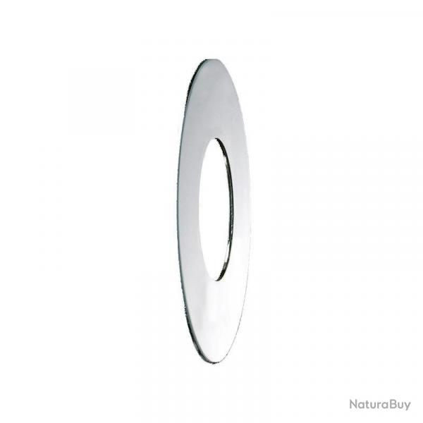 Paire de rosace plate Delabie D34x65mm en laiton chrom