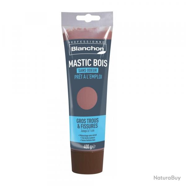 Mastic bois Blanchon tube 400g nuancier bois blanc sans odeur prt  l'emploi