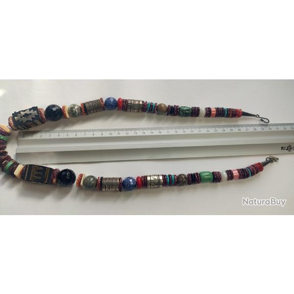 Collier Ethnique Vintage Navajo Import U.S.A.