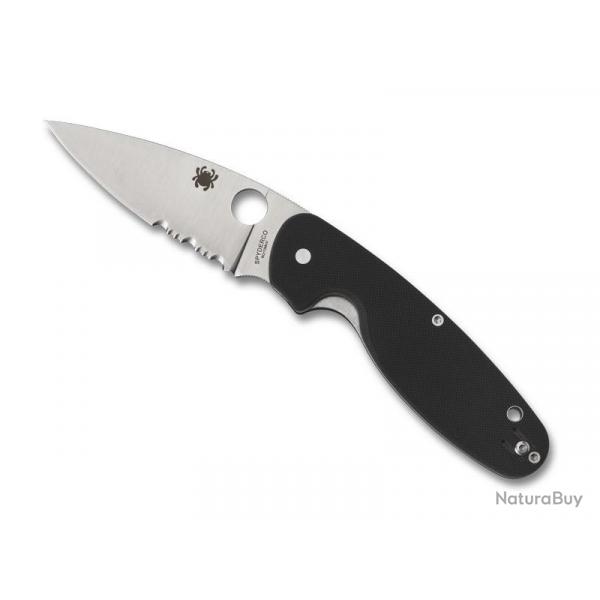 COUTEAU SPYDERCO EMPHASIS SEMI-DENTEE