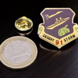 B pins insigne militaire Operation Desert Storm 91 - guerre du golf Irak - pin