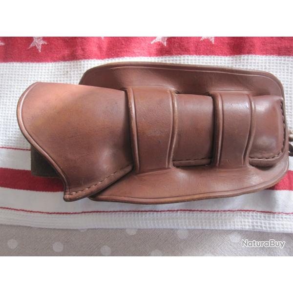 TRES BEAU HOLSTER WESTERN EN CUIR EPAIS