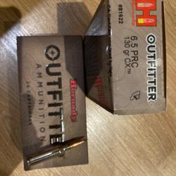 Balles calibre 6.5 PRC Hornady outfitter Cx 130 grains sans plomb