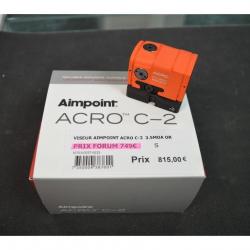 SERIE LIMITEE POINT ROUGE AIMPOINT ACRO C-2 EN 3.5 MOA ORANGE NEUF