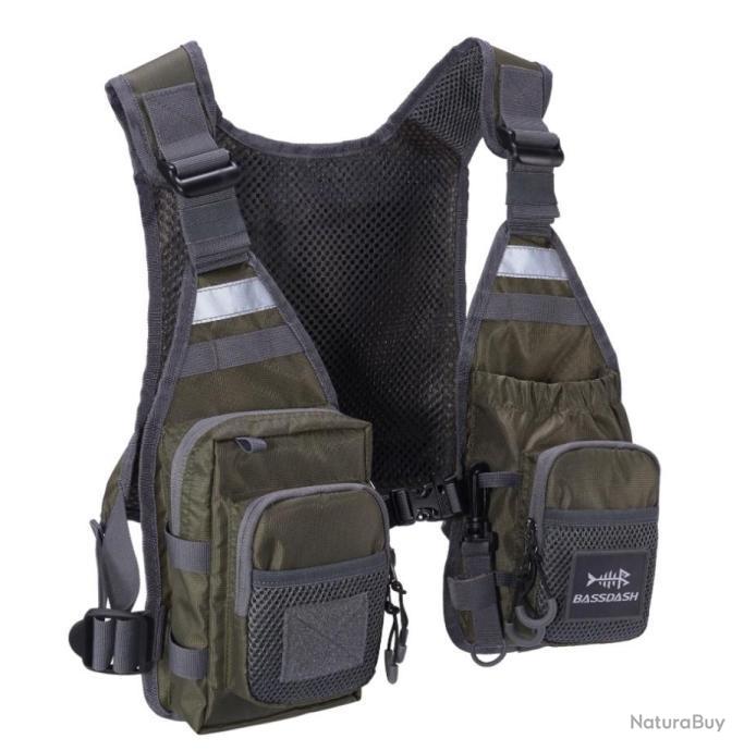Gilet De Pêche Sluffs Multi-poches - Tissu Oxford Respirant
