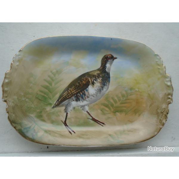 plat porcelaine Bernardeau Limoges