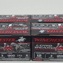 NEUF !!! CARTOUCHE WINCHESTER XR LONG BEARD CALIBRE 12/76 PB4 X2 ET PB6 X2 PAR 40