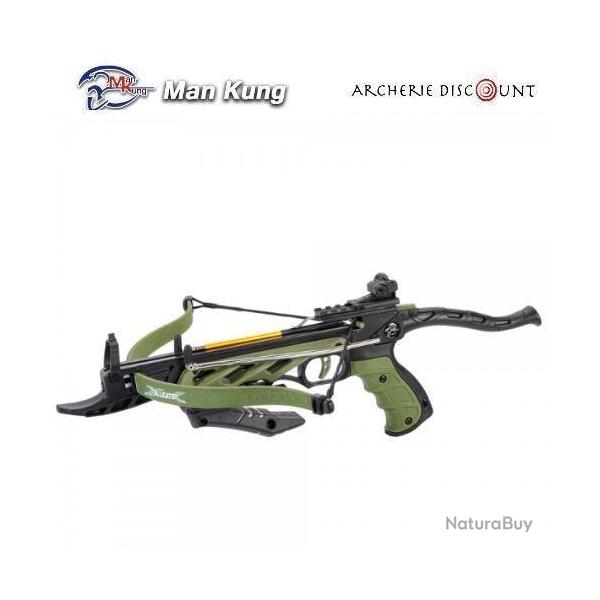 Pistolet Arbalte Classique ManKung Alligator 80 Lbs Vert