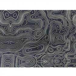 Tissu Camouflage Psyché Noir - Noir / 1M