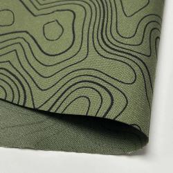 Tissu Camouflage Psyché Vert OD - VertOD / 1M