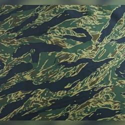 Tissu Camouflage Tiger Stripe - Ancien Motif / 1M
