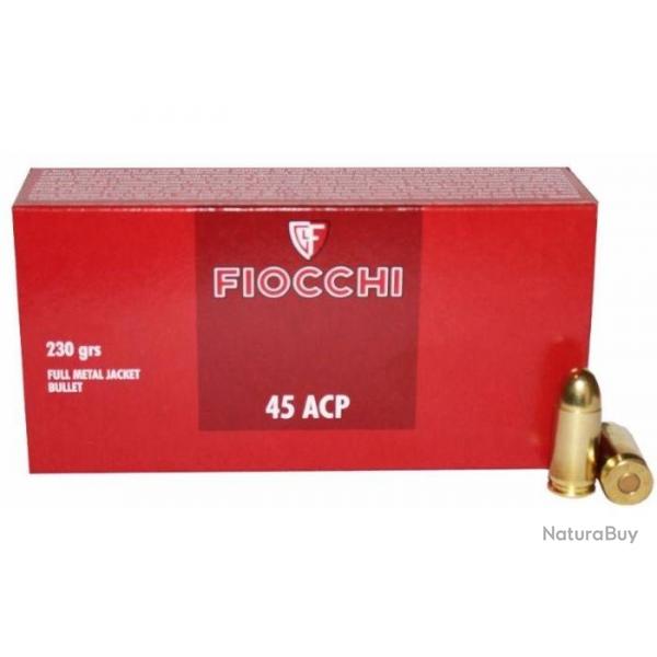 FIOCCHI .45 ACP FMJ 230GR X50
