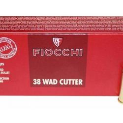 FIOCCHI .38 WADCUTTER 148GR X50